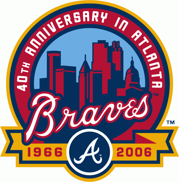 Atlanta Braves 2006 Anniversary Logo vinyl decal